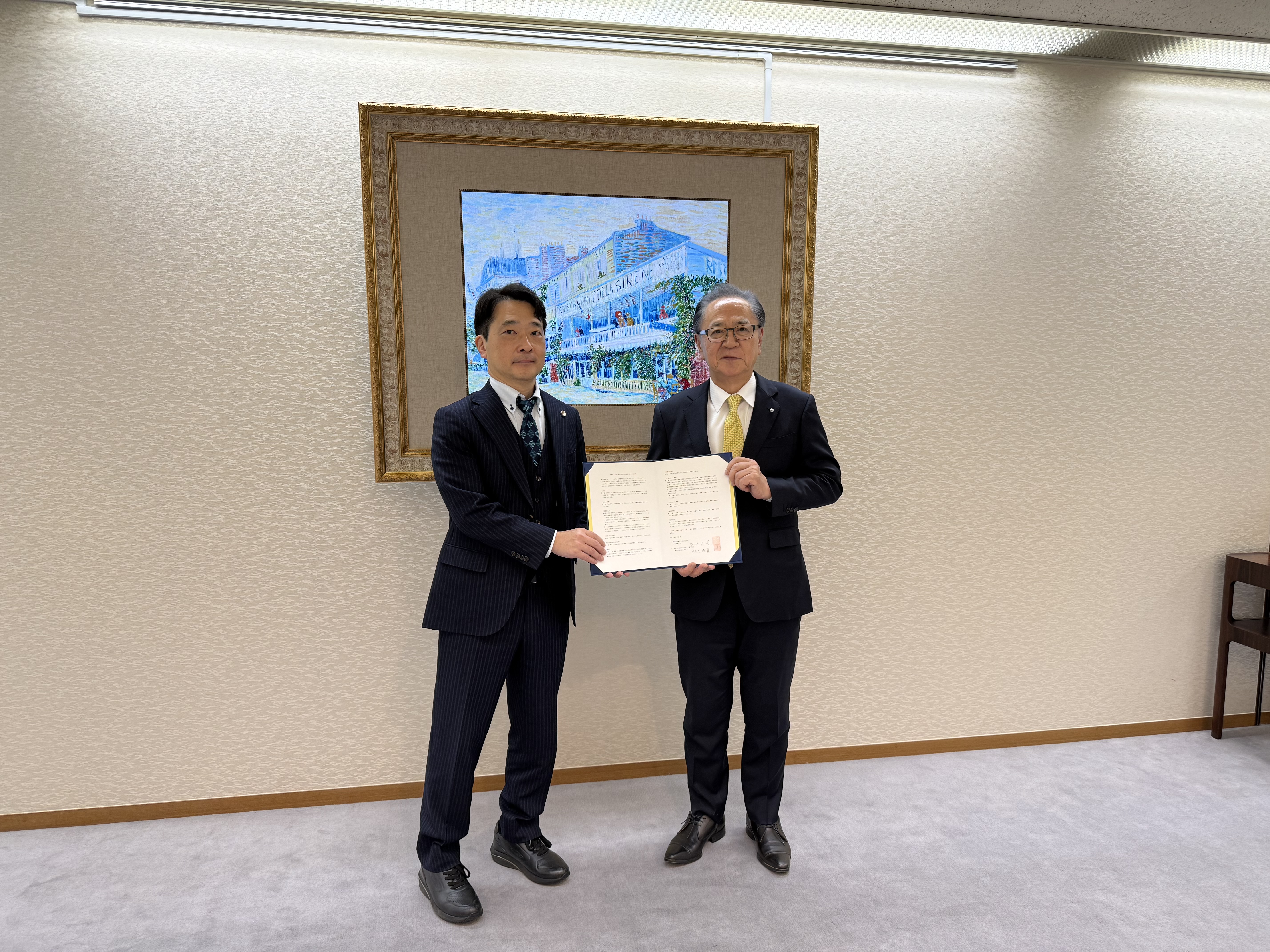 横須賀市と防災協定締結